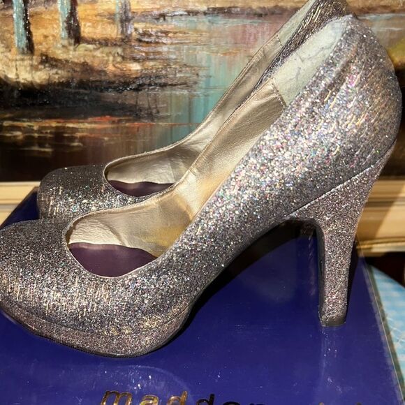 Madden Girl Sparkle Heels 👠 7.5 - Picture 1 of 12
